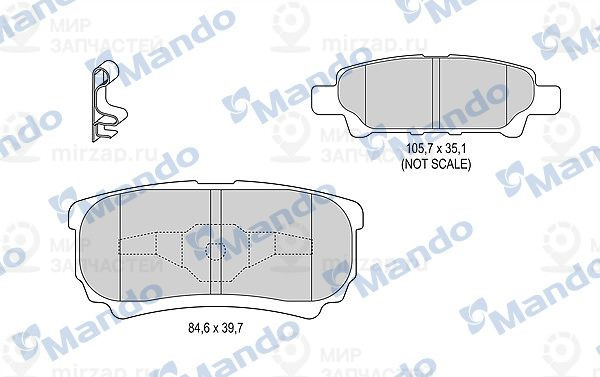 Запчасть MANDO MBF015449