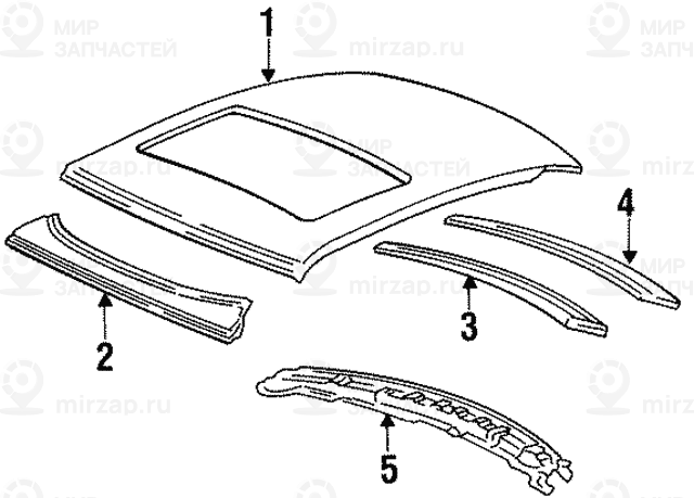 Наружная облицовка крыши
 BMW 41311977870
