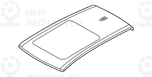 Наружная облицовка панорамной крыши
 BMW 41317174369