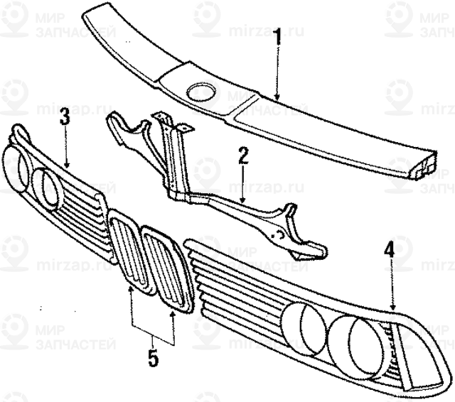 облицовка передка
 BMW 41331902302