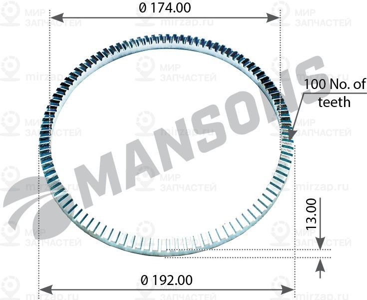 Запчасть MANSONS 100067