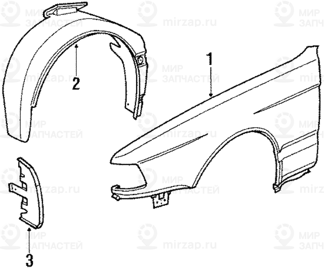 Крыло П Пд
 BMW 41351963538