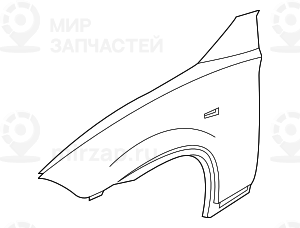 Крыло П Пд
 BMW 41353405922