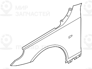 Крыло Л Пд
 BMW 41357111429