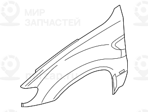 Крыло Л Пд
 BMW 41357121007