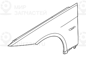 Крыло Л Пд
 BMW 41357168987