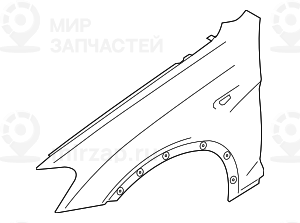 Крыло П Пд
 BMW 41357267324
