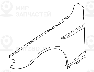 Крыло л пд
 BMW 41358052621