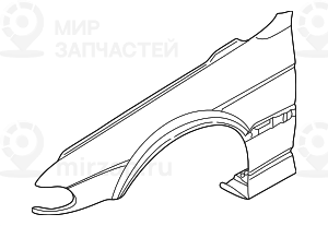 Крыло Л Пд
 BMW 41358157625