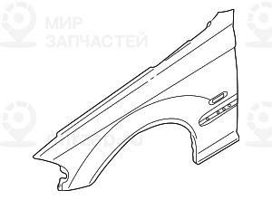 Крыло П Пд
 BMW 41358240406