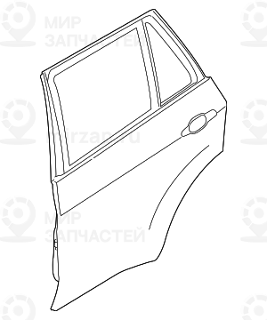 Дверь л зд
 BMW 41517386739