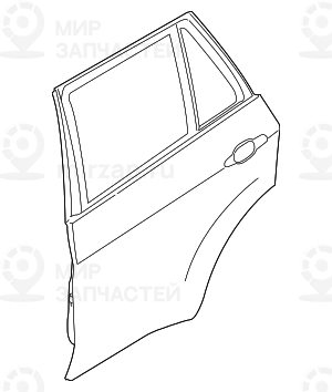Tьr Hinten Rechts
 BMW 41517386744