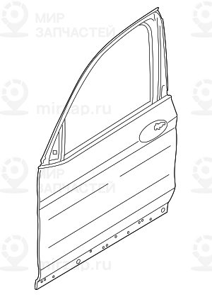 Дверь Л Пд
 BMW 41517478339