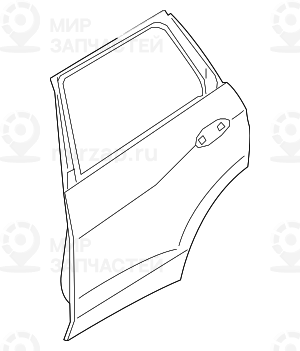 T?r Hinten Links
 BMW 41522642779