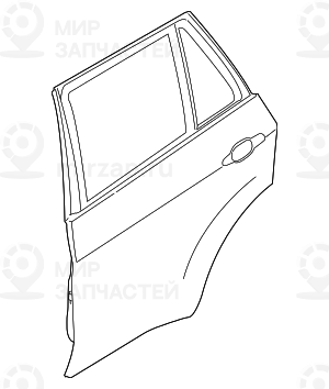 Дверь П Зд
 BMW 41527198162