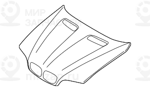 капот
 BMW 41617121102
