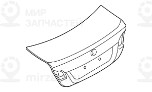 Багажная дверь с отверст. под цил.замка
 BMW 41617168515