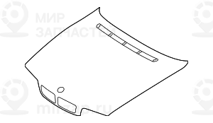 Капот сталь
 BMW 41618183124