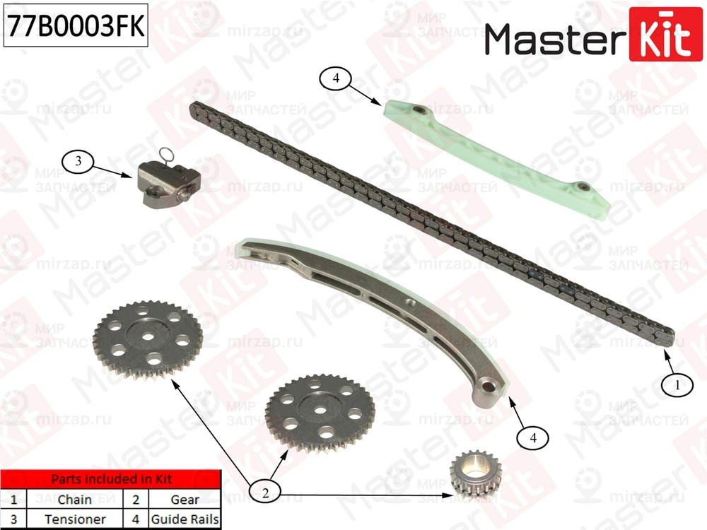 Запчасть MASTERKIT 77B0003FK