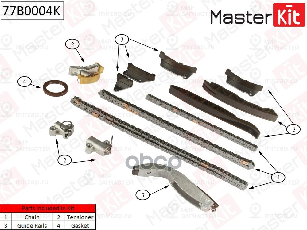 Запчасть MASTERKIT 77B0004K