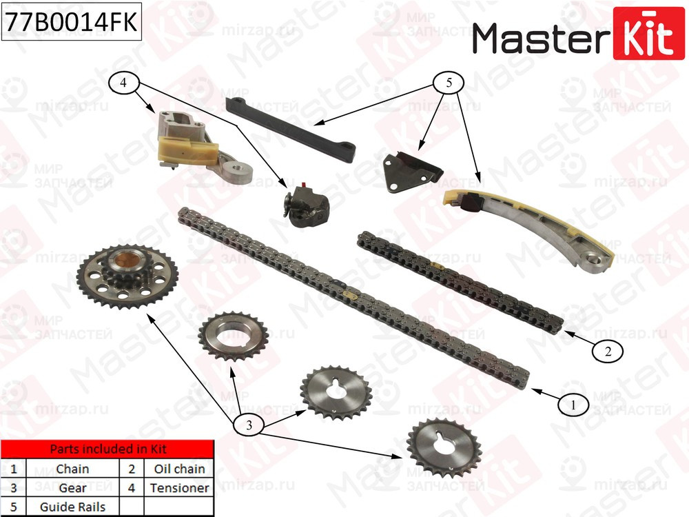 Запчасть MASTERKIT 77B0014FK