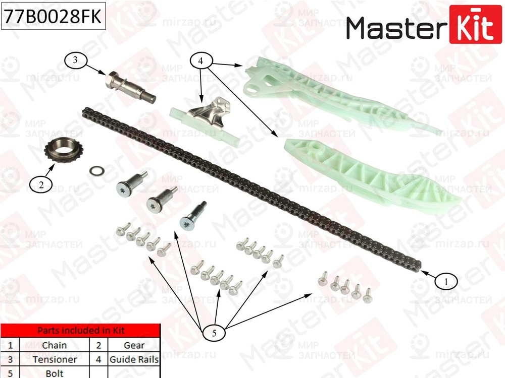 Запчасть MASTERKIT 77B0028FK