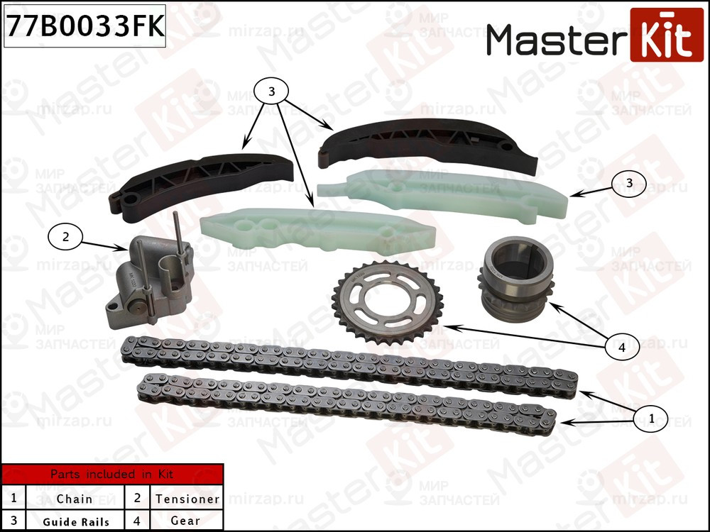 Запчасть MASTERKIT 77B0033FK