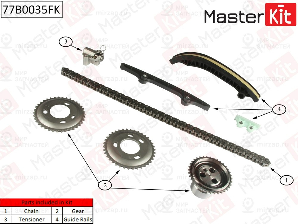 Запчасть MASTERKIT 77B0035FK