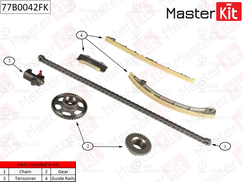 Запчасть MASTERKIT 77B0042FK