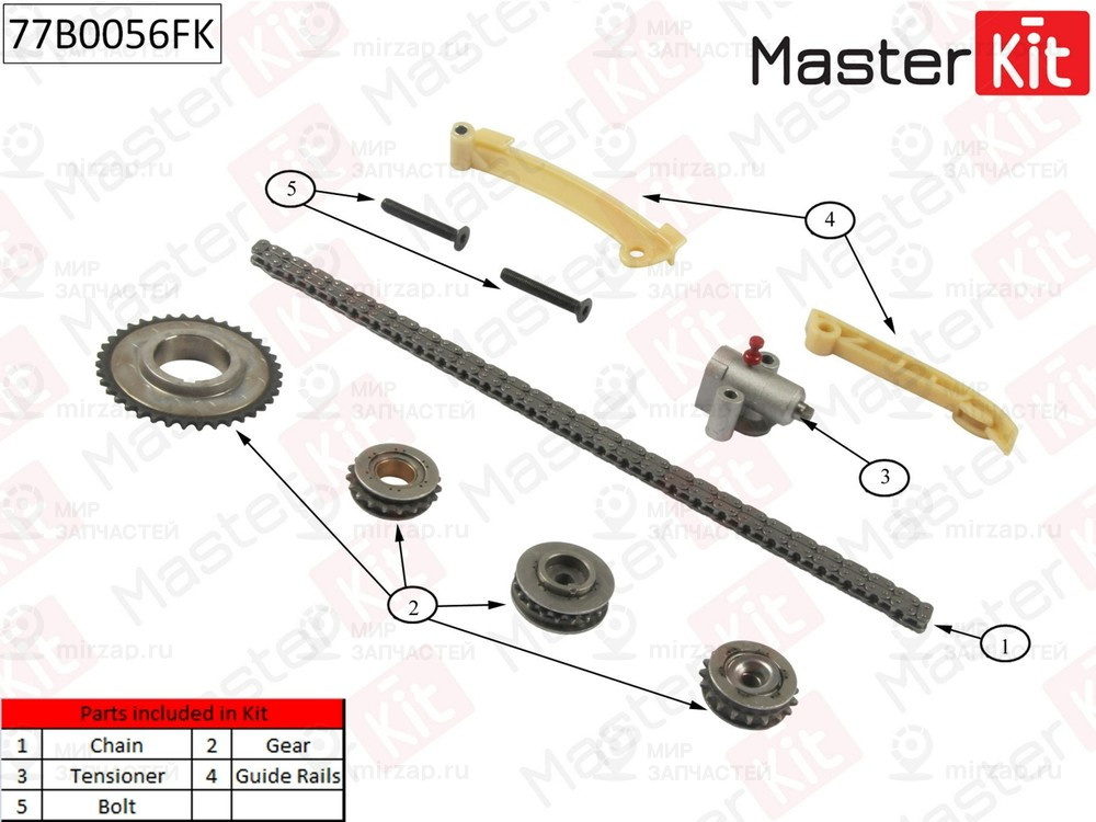 Запчасть MASTERKIT 77B0056FK