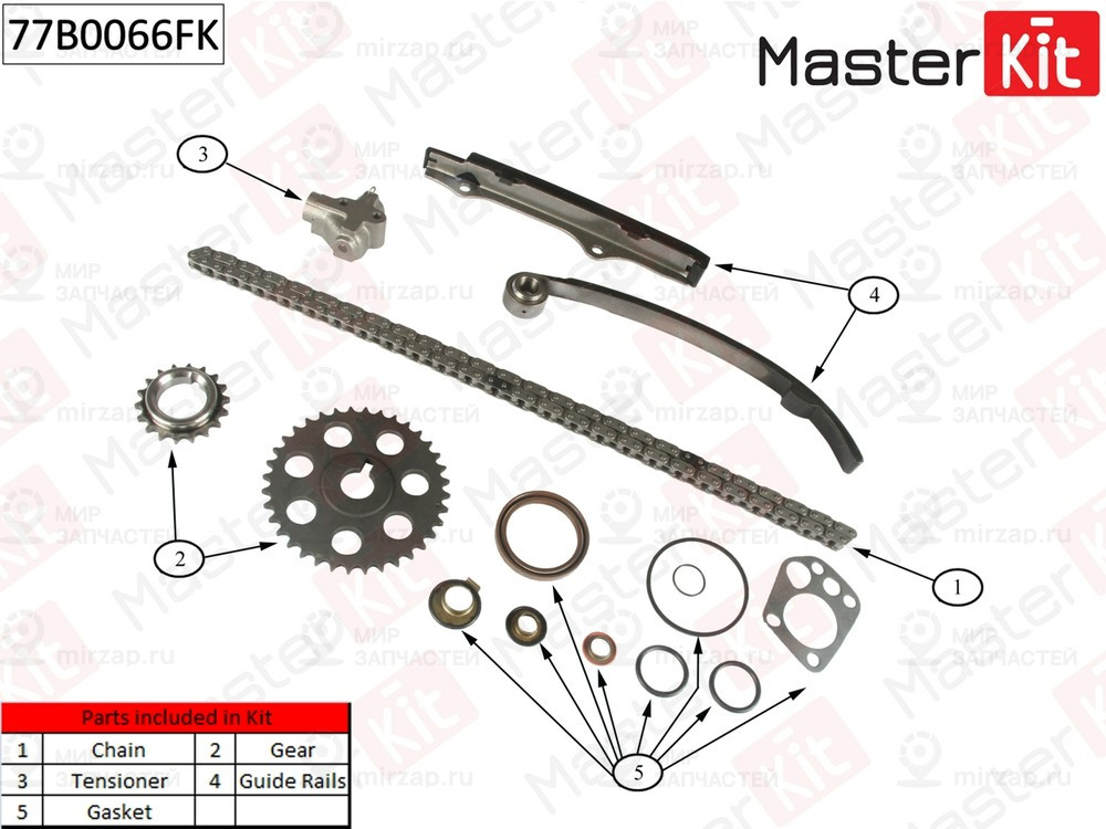 Запчасть MASTERKIT 77B0066FK