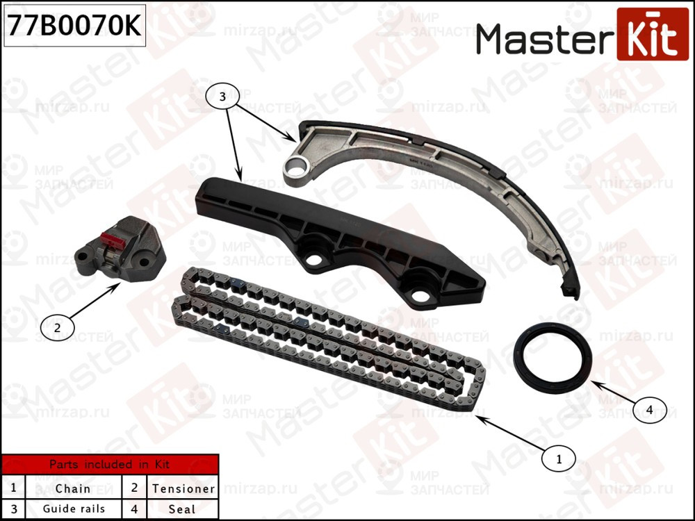Запчасть MASTERKIT 77B0070K
