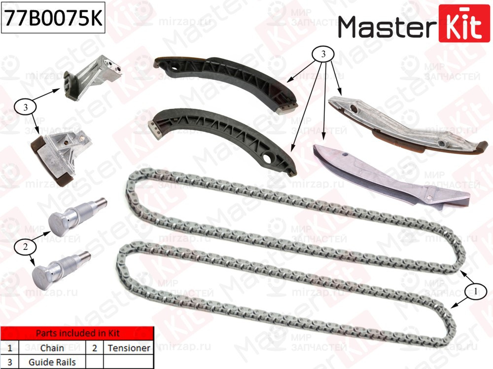Запчасть MASTERKIT 77B0075K