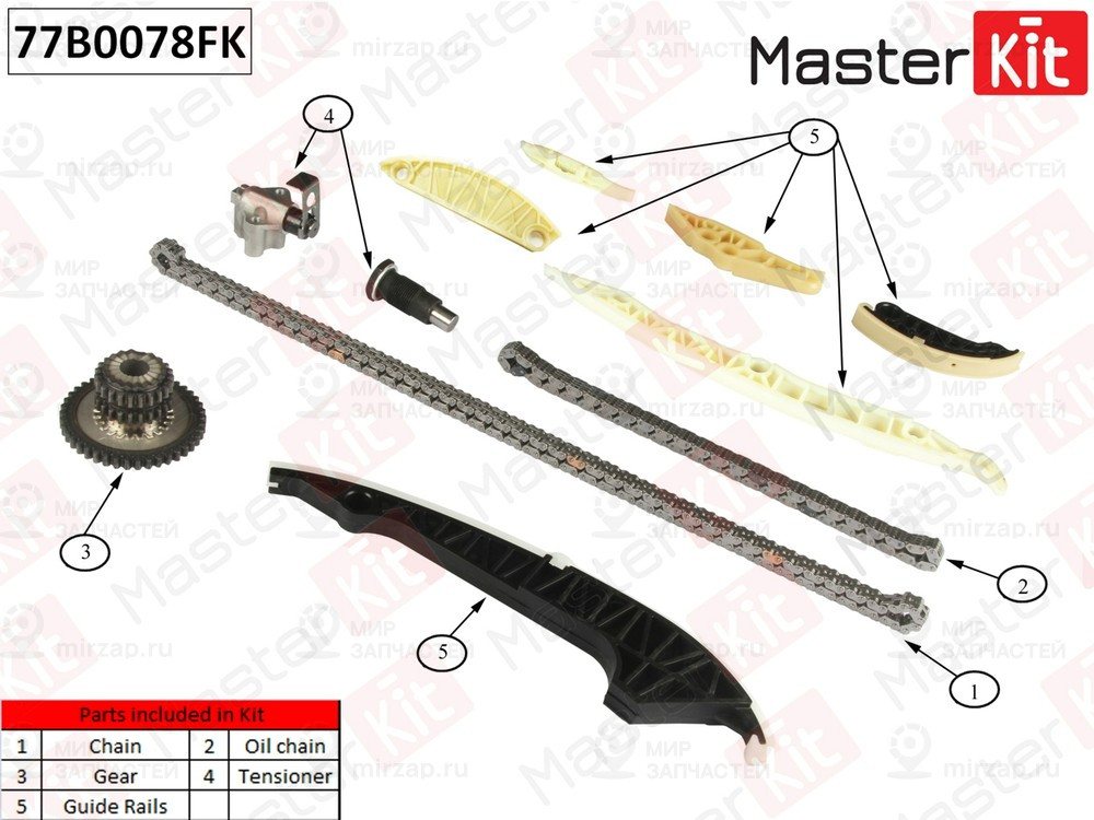 Запчасть MASTERKIT 77B0078FK