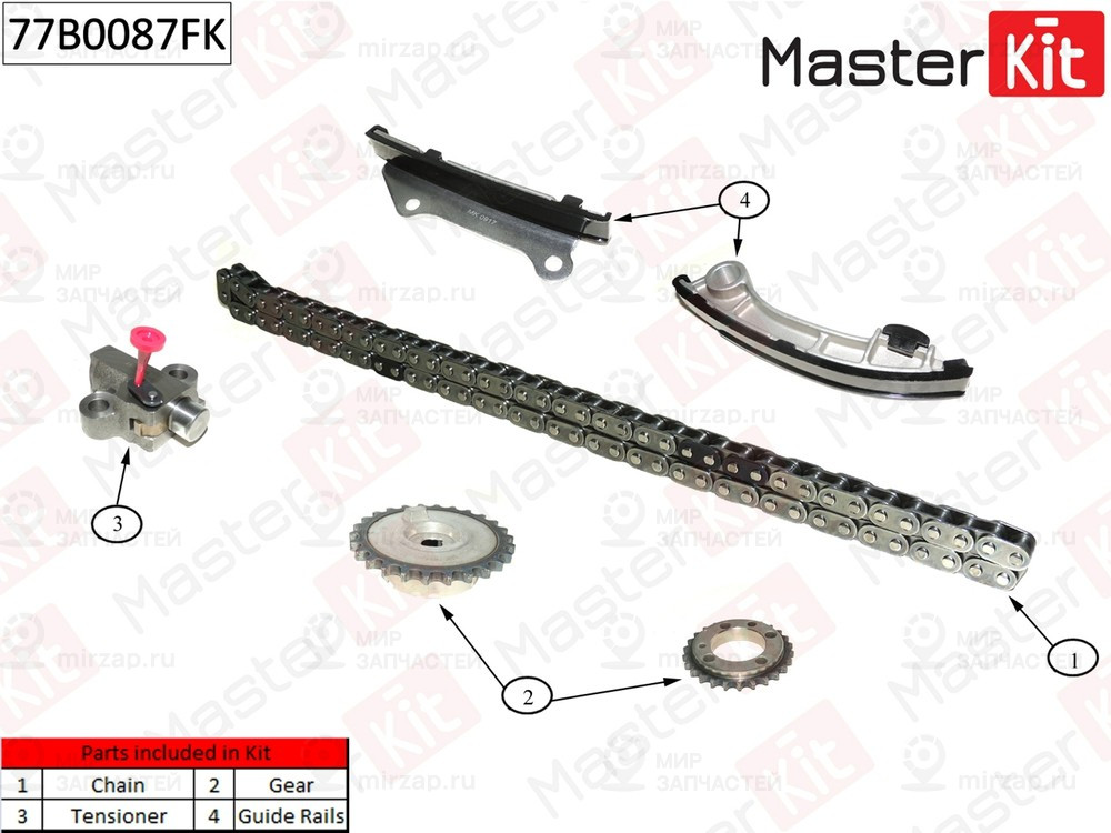 Запчасть MASTERKIT 77B0087FK