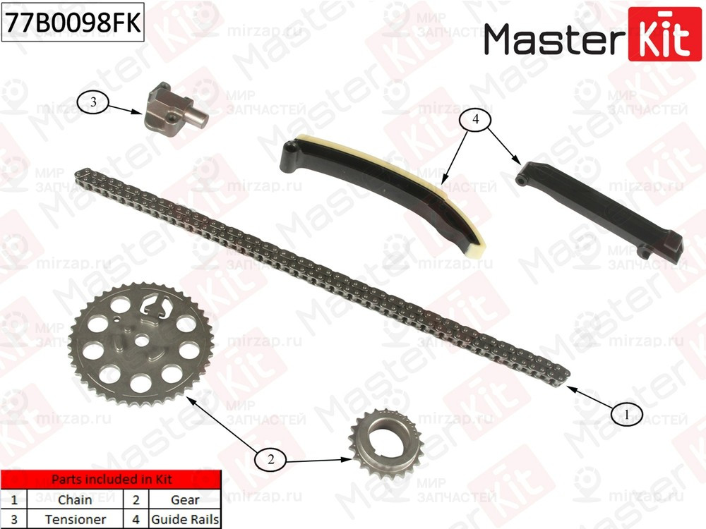 Запчасть MASTERKIT 77B0098FK