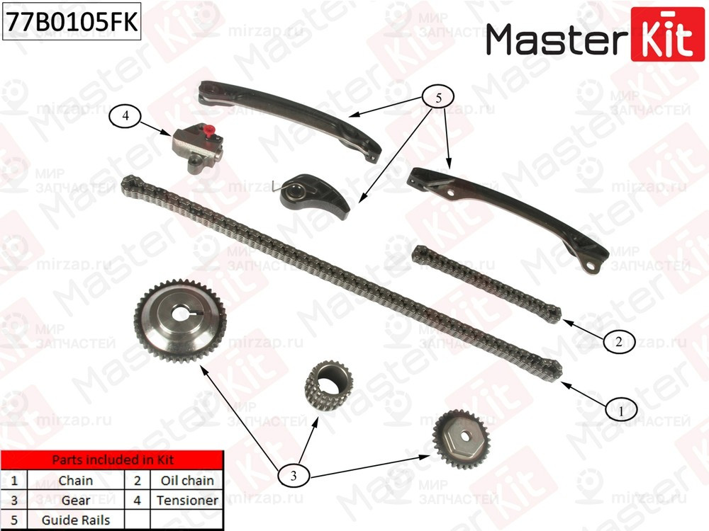 Запчасть MASTERKIT 77B0105FK