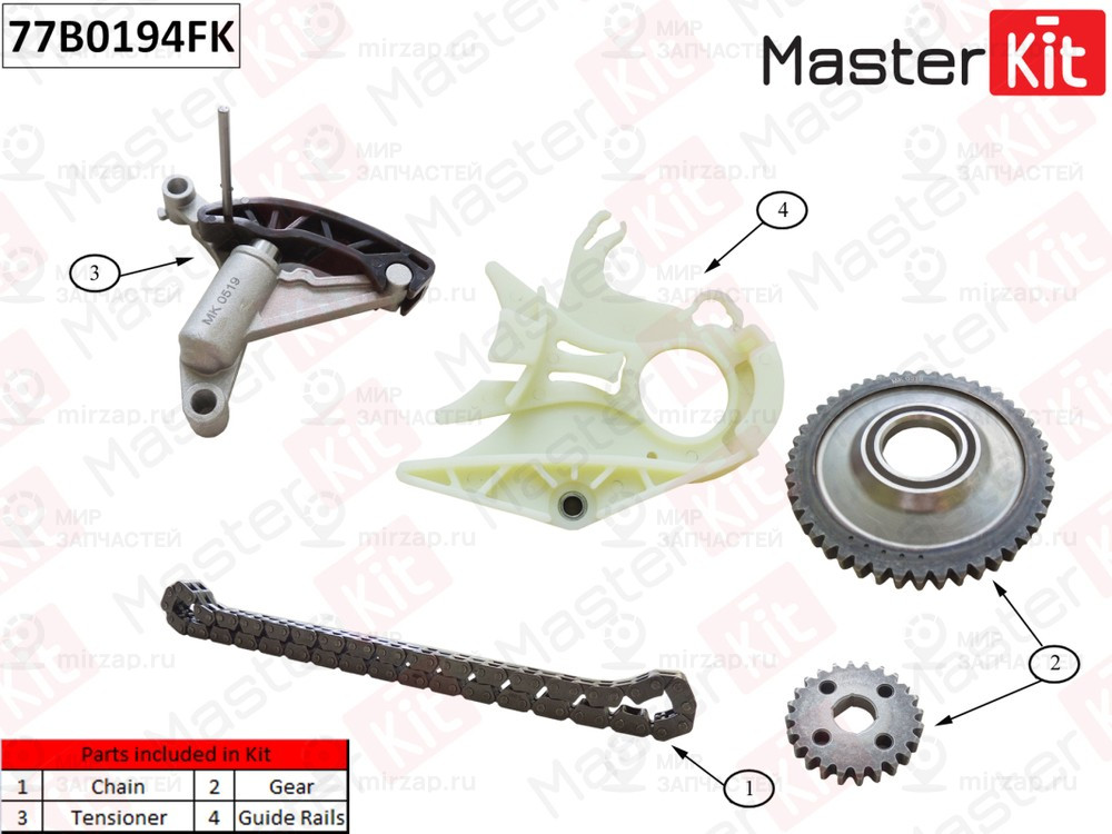 Запчасть MASTERKIT 77B0194FK