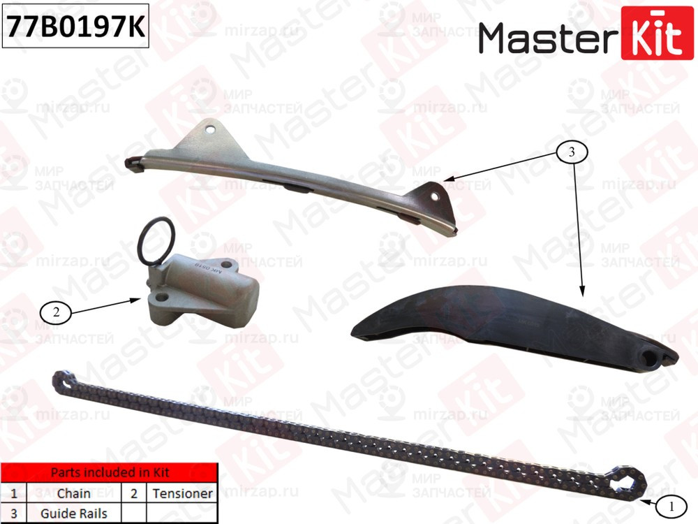 Запчасть MASTERKIT 77B0197K
