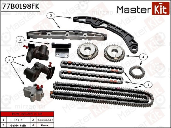 Запчасть MASTERKIT 77B0198FK
