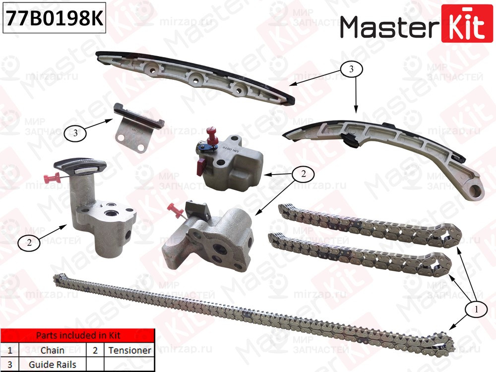 Запчасть MASTERKIT 77B0198K