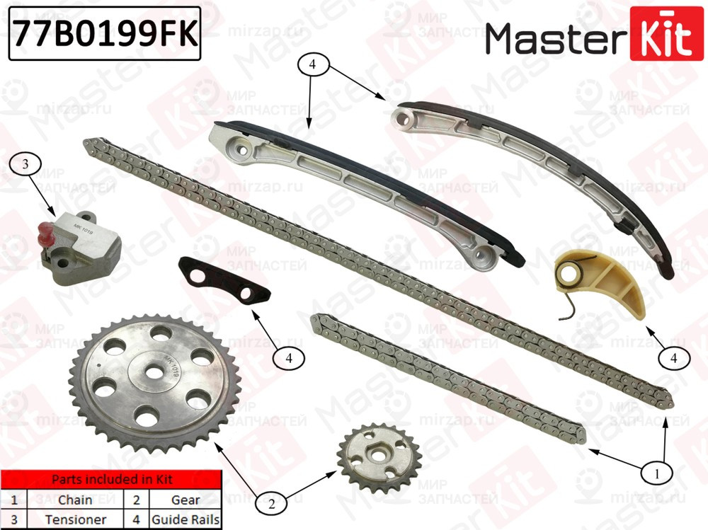 Запчасть MASTERKIT 77B0199FK