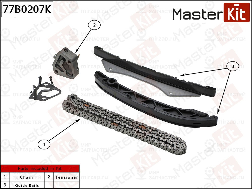 Запчасть MASTERKIT 77B0207K