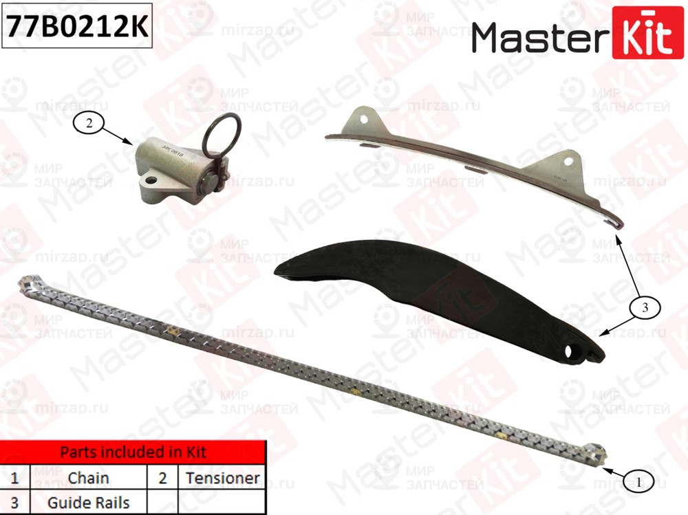 Запчасть MASTERKIT 77B0212K