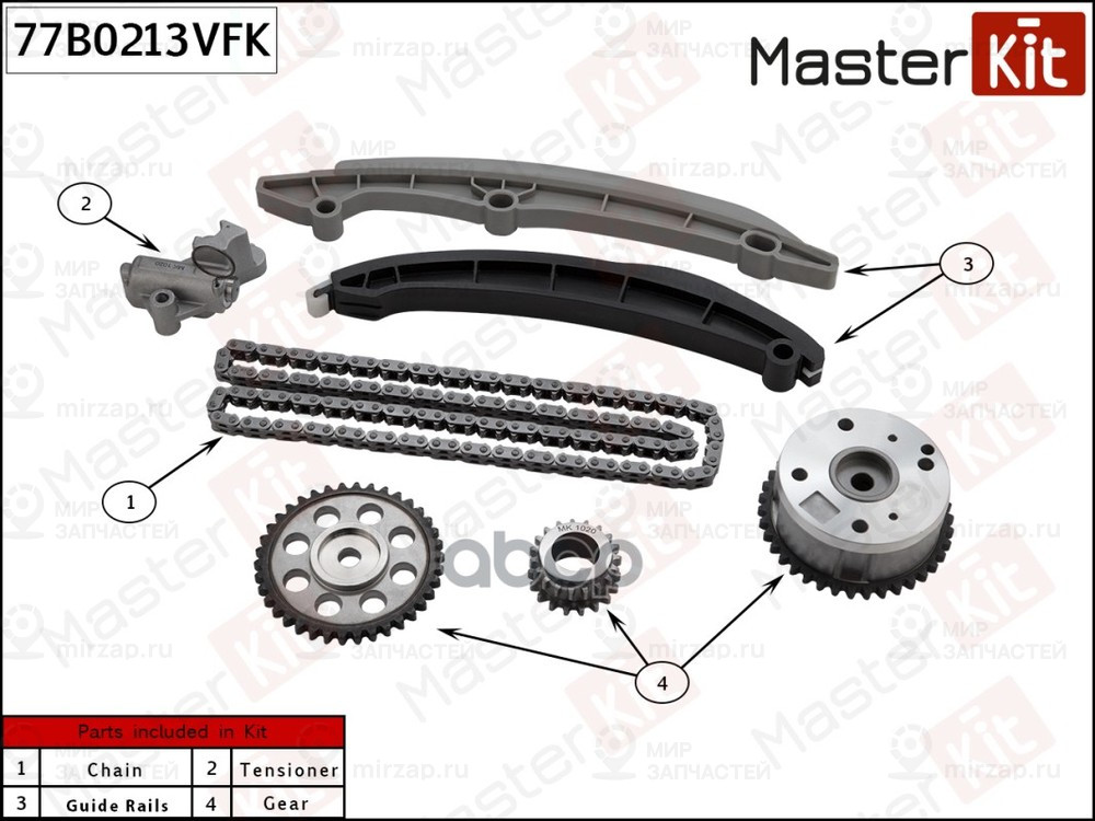 Запчасть MASTERKIT 77B0213VFK