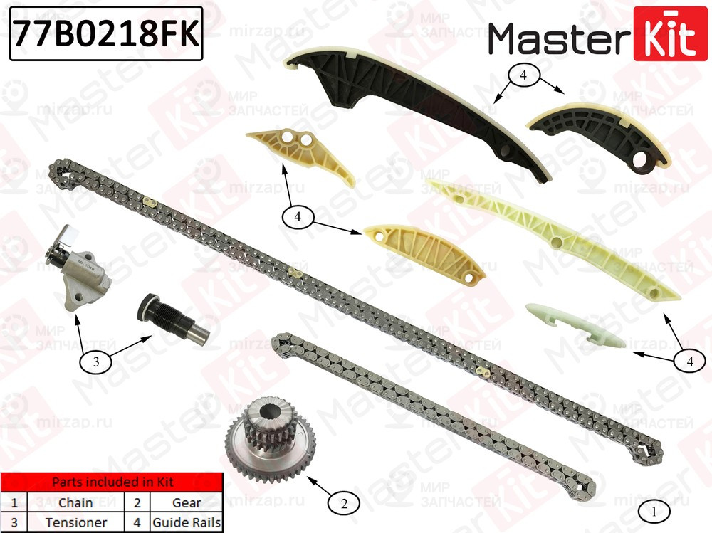 Запчасть MASTERKIT 77B0218FK