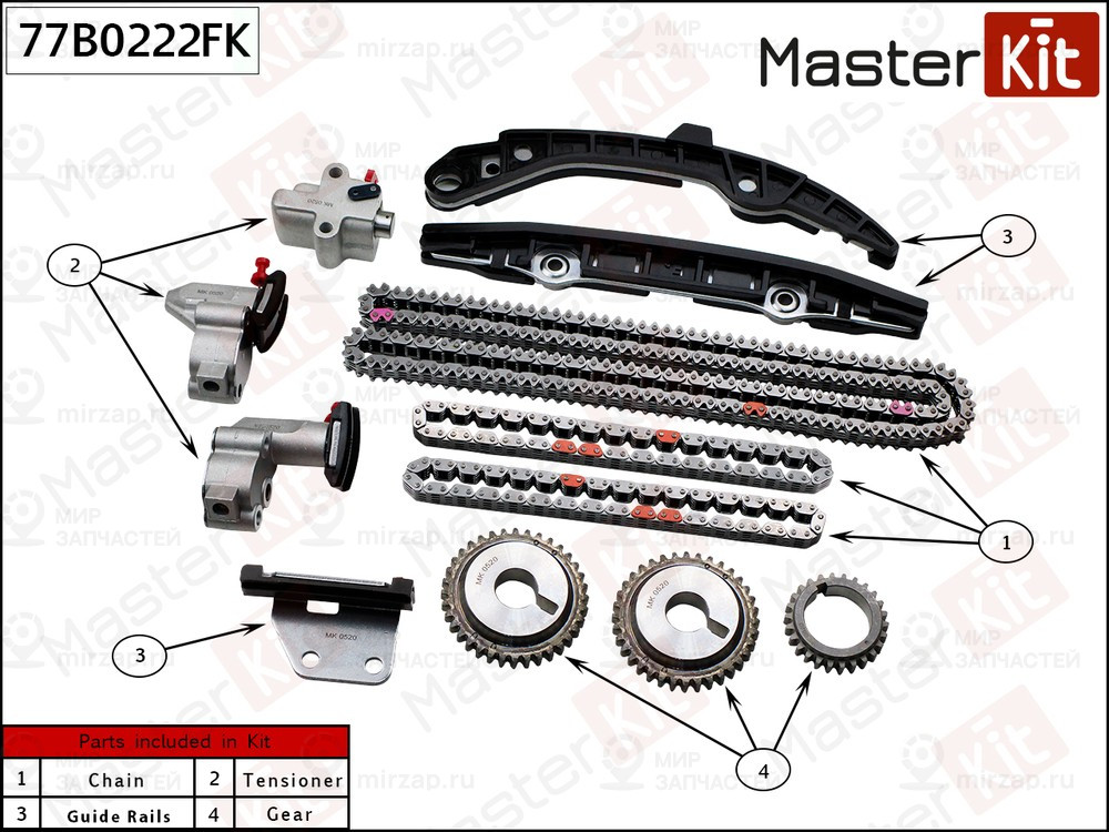 Запчасть MASTERKIT 77B0222FK