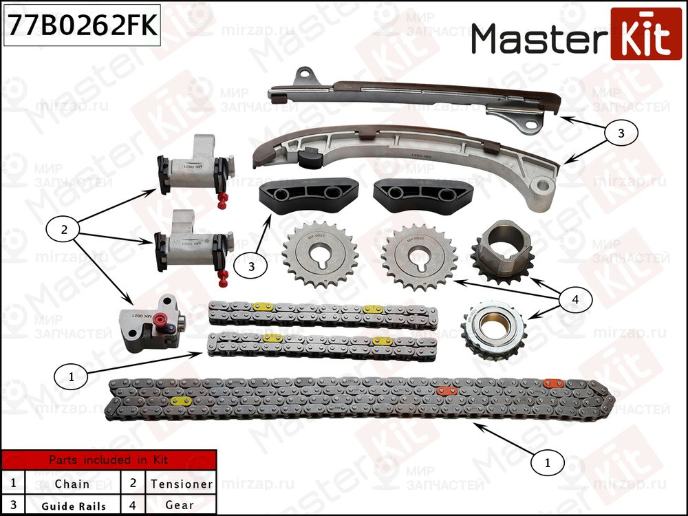 Запчасть MASTERKIT 77B0262FK