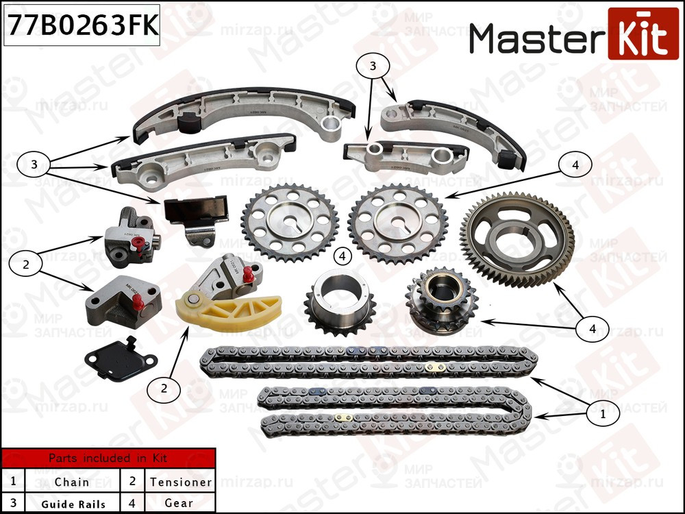 Запчасть MASTERKIT 77B0263FK