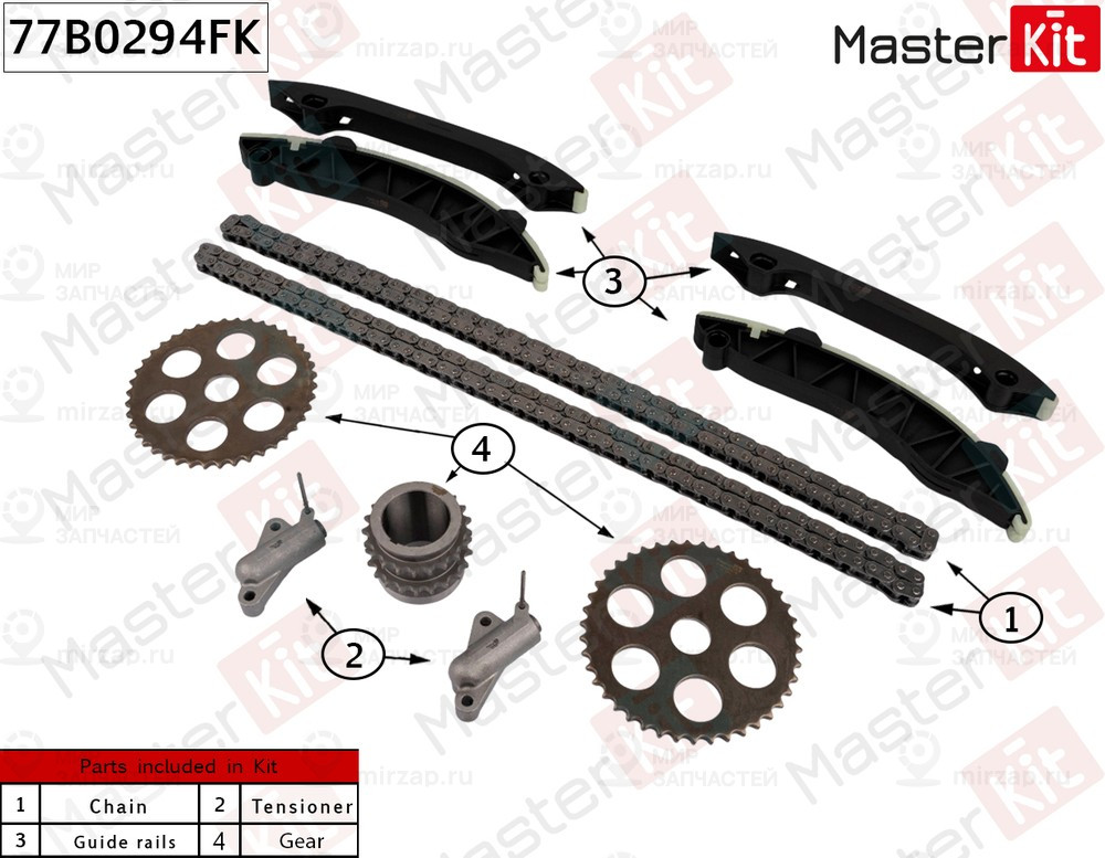 Запчасть MASTERKIT 77B0294FK